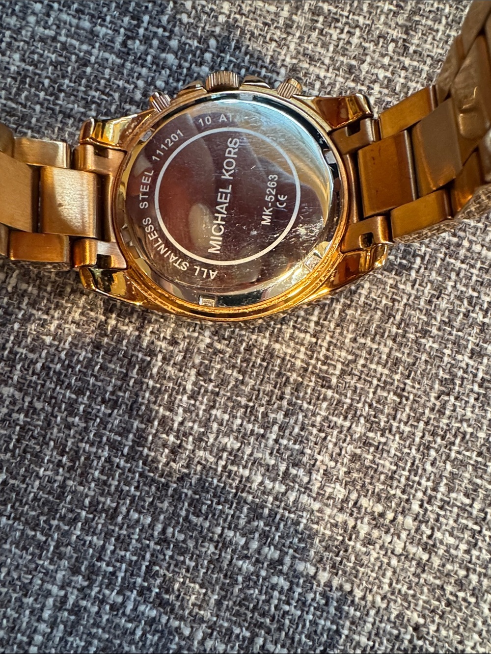 Michael Kors Rose Gold Crystal-Accented Chronograph Watch - Picture 4 of 5